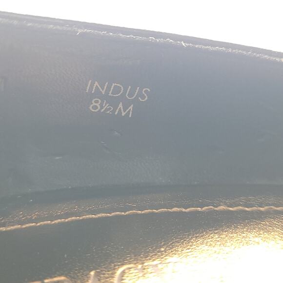 Ellen Tracy patent black peep toe wedges women's size 8.5 - Picture 10 of 10